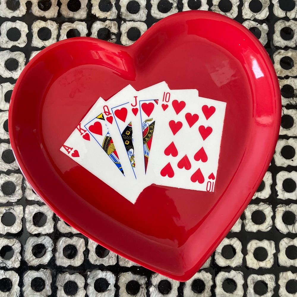 Vintage Deck of Cards Plate 🃏